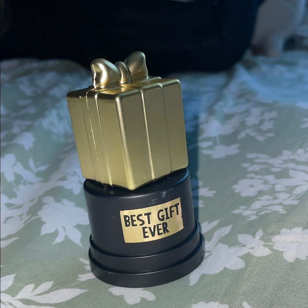3” Plastic Gold and Black Gift Trophy